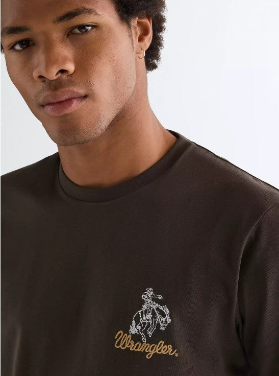 Wrangler Regular Embroidery Tee in Wren 112377991