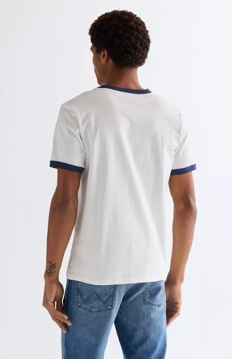 Wrangler Regular Ringer Tee 112378009 in White