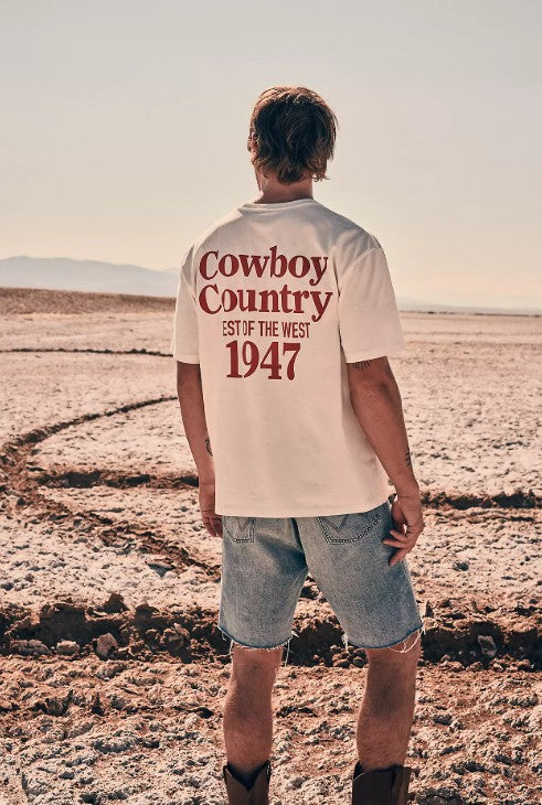 Wrangler Vintage Tee in Worn White 112378016