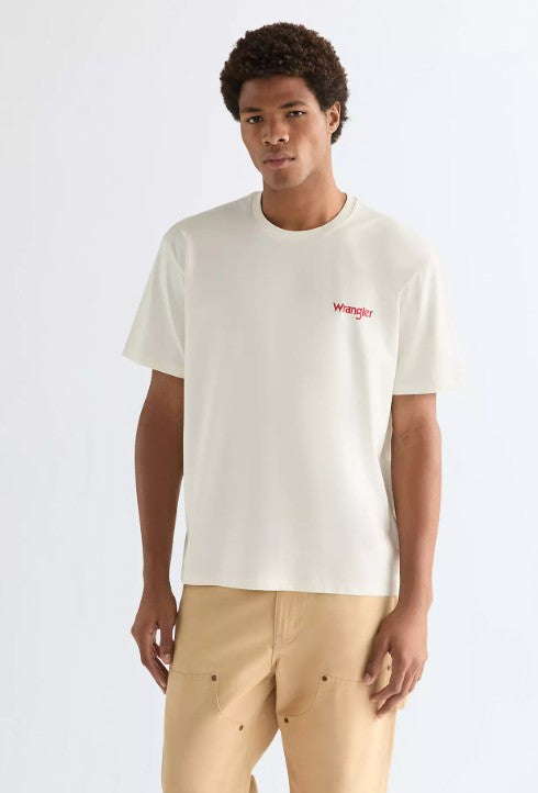Wrangler Vintage Tee in Worn White 112378016