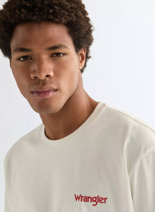 Wrangler Vintage Tee in Worn White 112378016