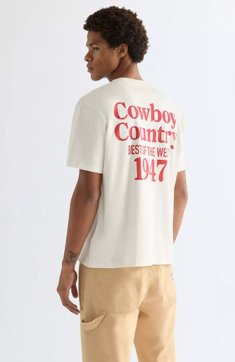 Wrangler Vintage Tee in Worn White 112378016