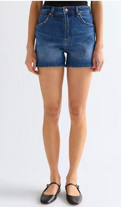 Wrangler Ladies Relaxed Cowboy 3 inch Shorts in Summer Haze 112378213
