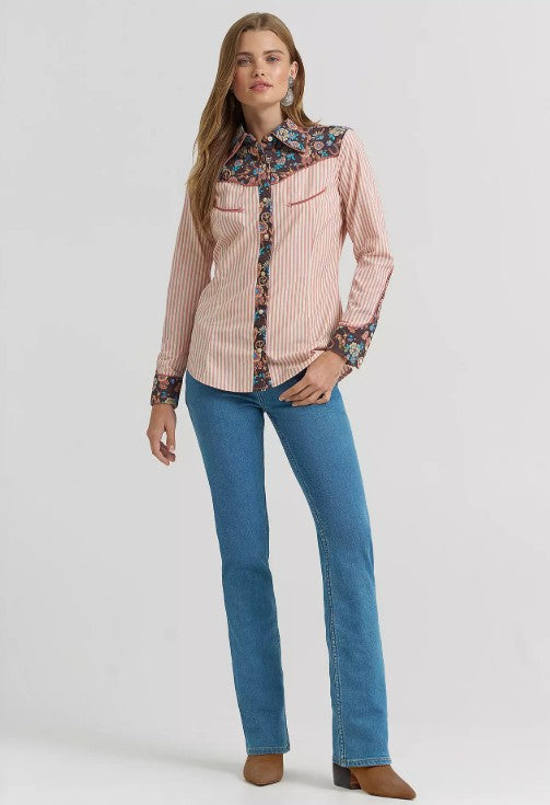 Wrangler x Lainey Wilson Praire Print Western Snap Shirt 112380528