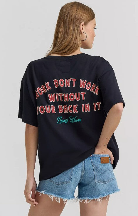 Wrangler Lainey Wilson X Work Dont Work Tee in Black 112380545