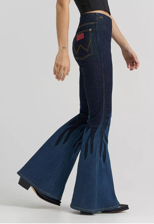 Wrangler Lainey Wilson X Pull on Flame Flares Jeans 112382378
