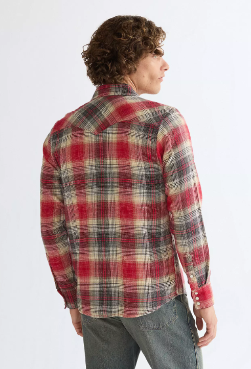 Wrangler 112386899 Western Shirt in Chili Pepper
