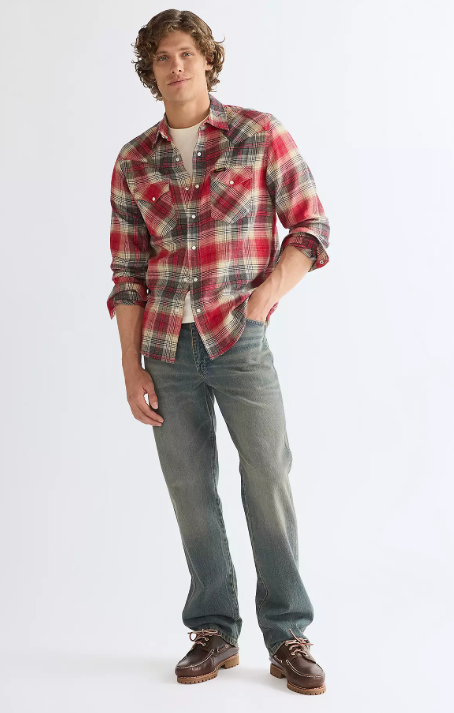 Wrangler 112386899 Western Shirt in Chili Pepper