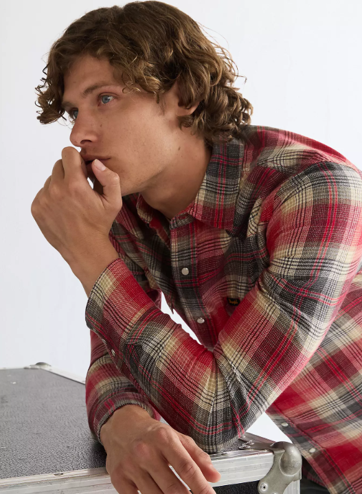 Wrangler 112386899 Western Shirt in Chili Pepper