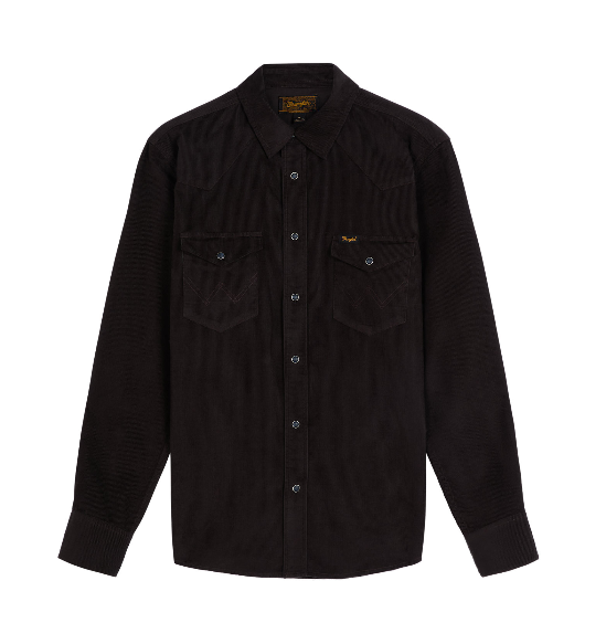 Wrangler 112386902 Western Shirt in Chocolate Torte
