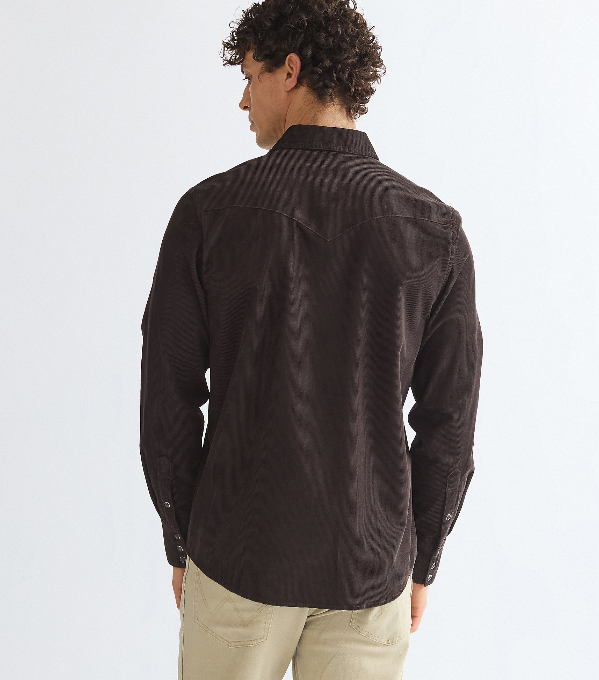 Wrangler 112386902 Western Shirt in Chocolate Torte
