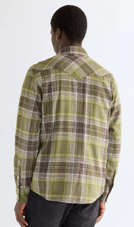 Wrangler 112386904 Western Shirt in Pesto