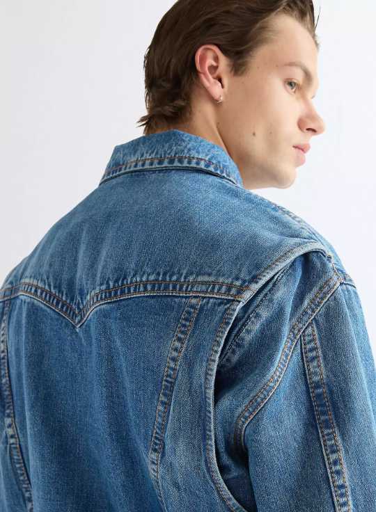 Wrangler 112386958 Mens SuperJeans Jacket in Cowboy Fade