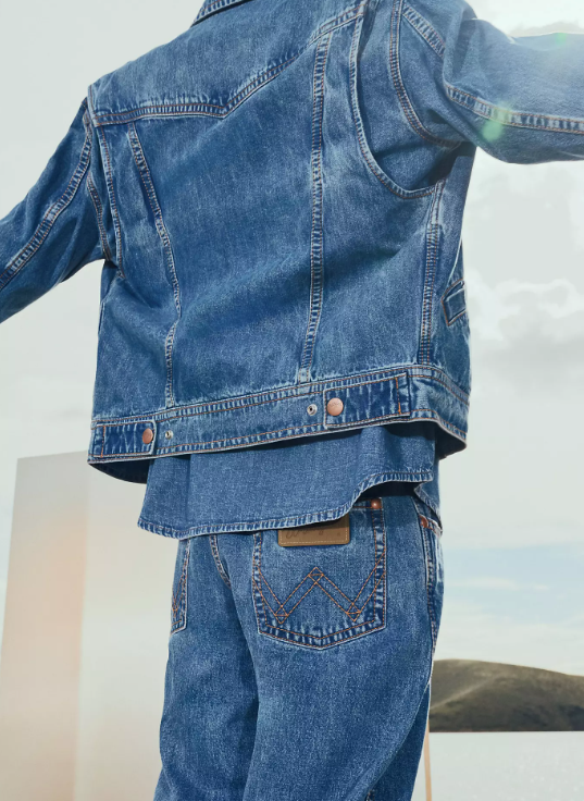 Wrangler 112386958 Mens SuperJeans Jacket in Cowboy Fade