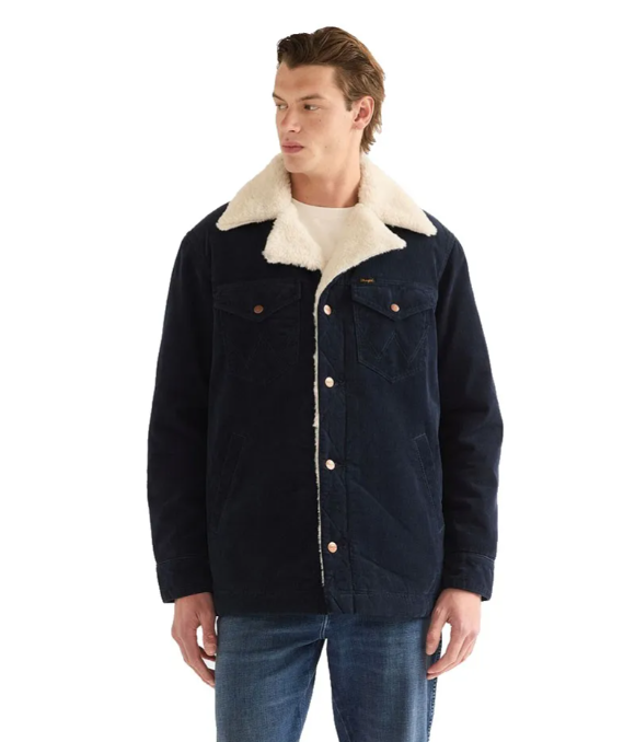 Wrangler Mens 12387068 Regular Wrange Coat in Dark Sapphire