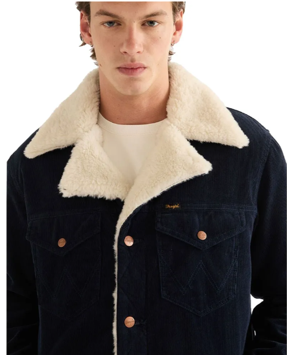 Wrangler Mens 12387068 Regular Wrange Coat in Dark Sapphire