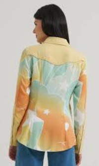 Wrangler 112388942  x Lainey Wilson Rainbow Western Snap Shirt 112380528