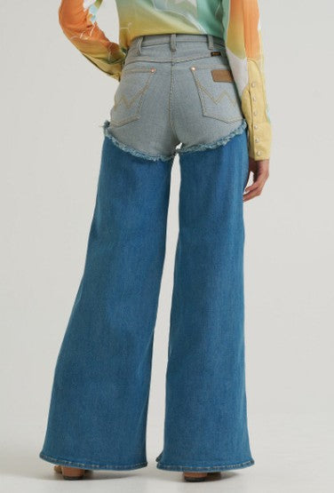 Wrangler 112388946 Lainey Wilson Capped Cheeky Wide Leg Jeans