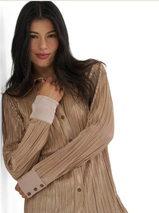 Wrangler 112382814  x Lainey Wilson Rose Gold Western Snap Shirt