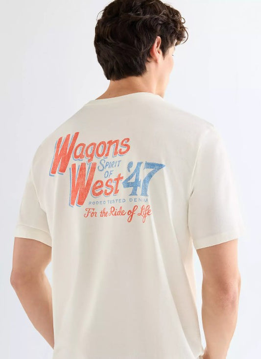 Wrangler Relaxed Graphic Tee in Worn White 112377994