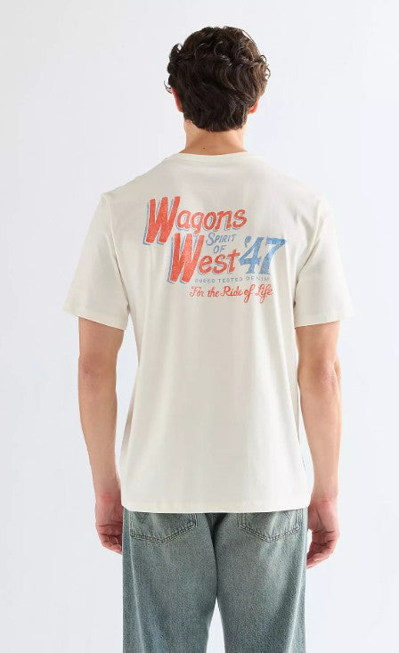 Wrangler Relaxed Graphic Tee in Worn White 112377994
