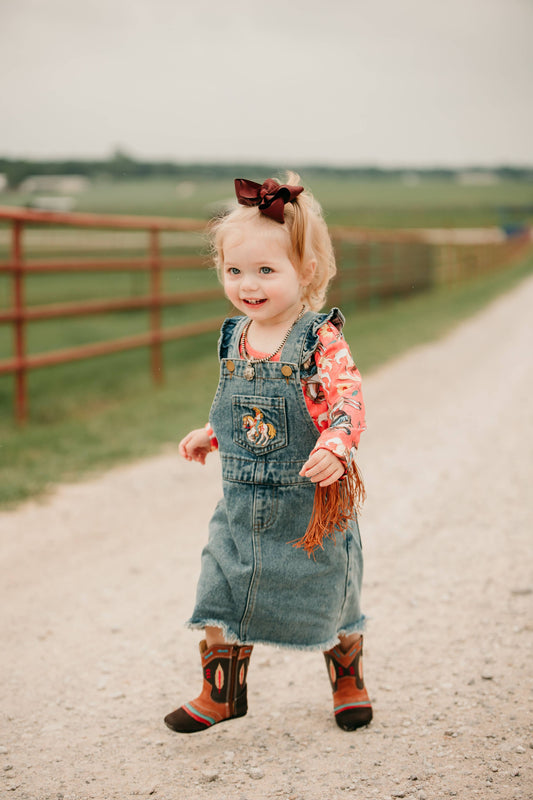 Shea Baby Cowgirl Overall Dress DVS01