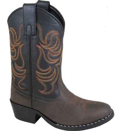 Smoky Mountain Boots 1575Y Monterey Brown/Black Western Youth Boots