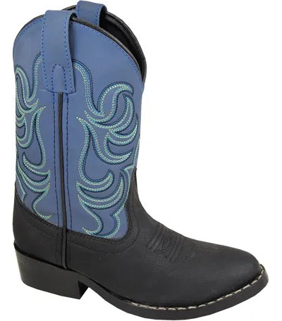 Smoky Mountain Boots 1576Y Monterey Blue/Black Western Youth Boots