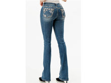 Load image into Gallery viewer, Grace in LA Aztec Embroidery Mid-Rise Boot cut EB-61780
