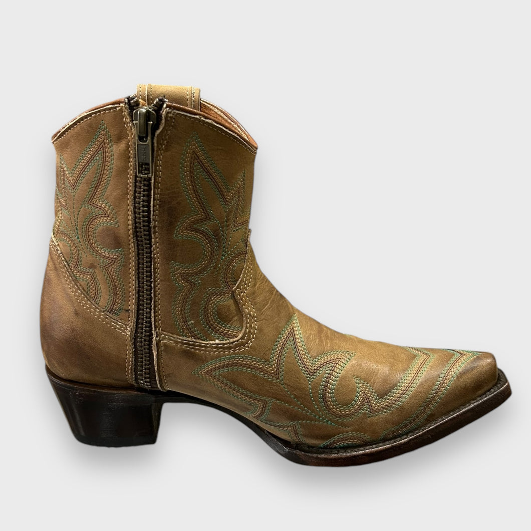 Circle G by Corral Ladies Western Ankle Boots in Tan Orix L5915