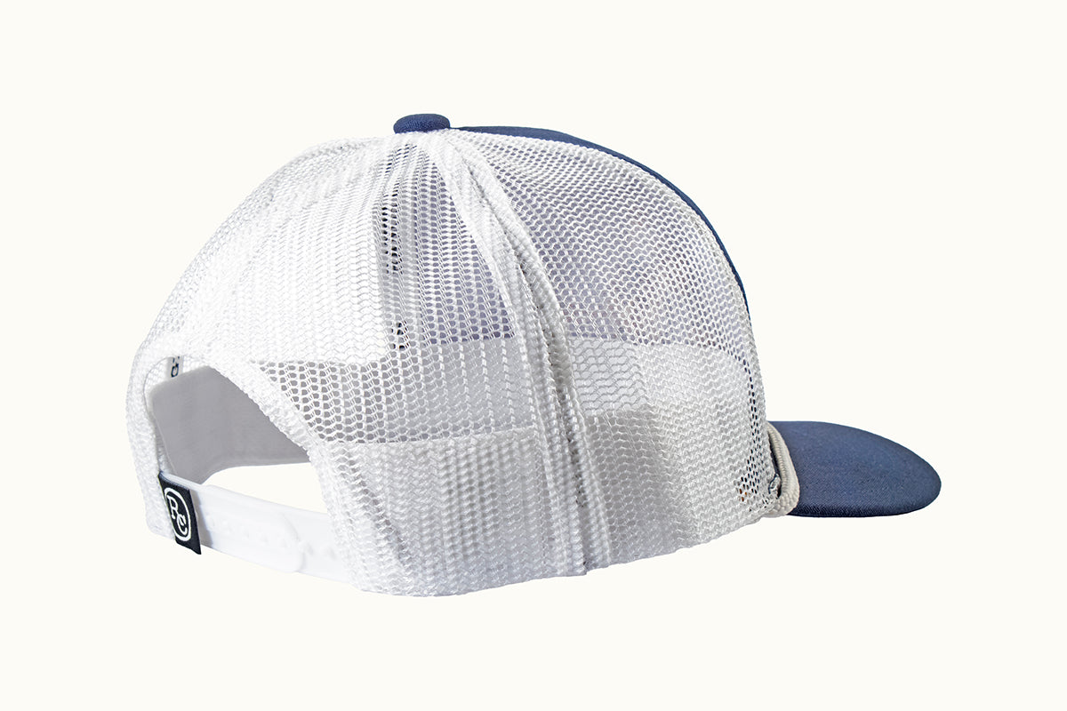 M&F 191001603 Ranch Craft Originals Snap Back Cap Calf Roper Navy