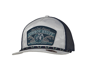 M&F 191001827 Ranch Craft Originals Mens Snap Back Cap Cowboy Rope Blue