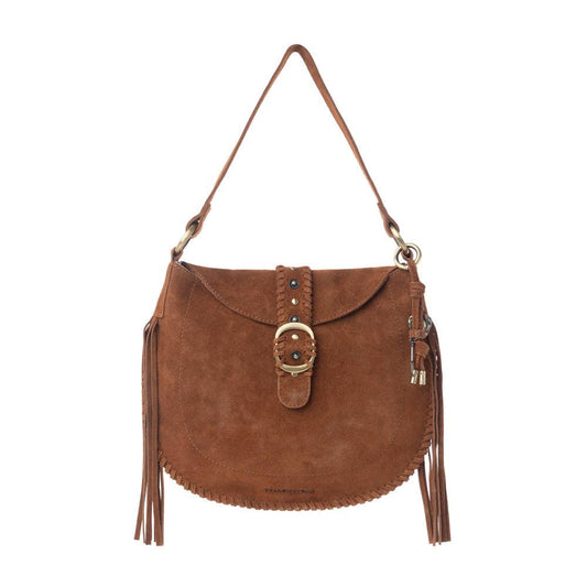 Myra Bag S-14553 Yellowstone Westbrook Suede Leather Bag in Amber Dusk