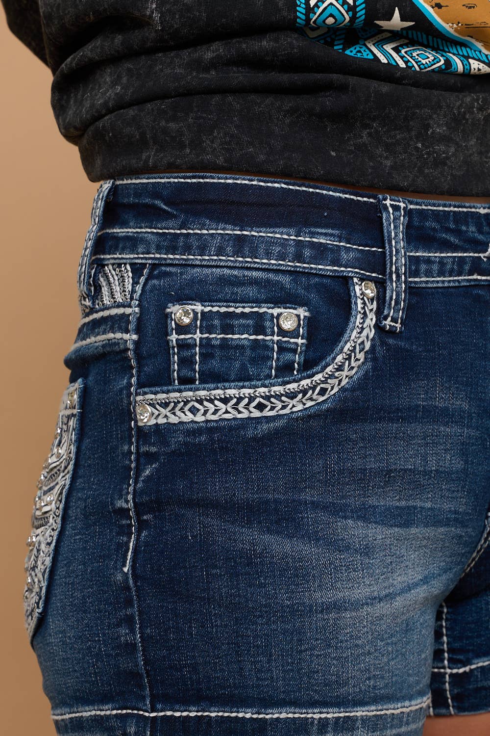 Westfield Eagle LOW-08 Stretchy Rodeo Western Shorts
