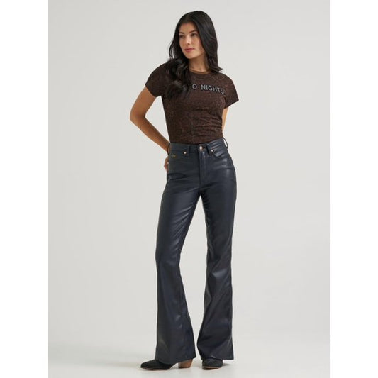 Wrangler 112390309 Lainey Wilson Flare Onyx Faux Leather