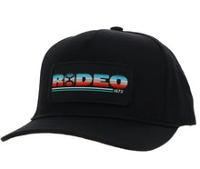 Load image into Gallery viewer, Hooey &quot;Rodeo&quot; Hat Black w /Serape Rectangle Patch 2353T-BK
