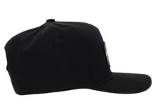 Load image into Gallery viewer, Hooey &quot;Rodeo&quot; Hat Black w /Serape Rectangle Patch 2353T-BK
