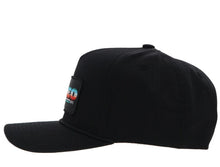 Load image into Gallery viewer, Hooey &quot;Rodeo&quot; Hat Black w /Serape Rectangle Patch 2353T-BK
