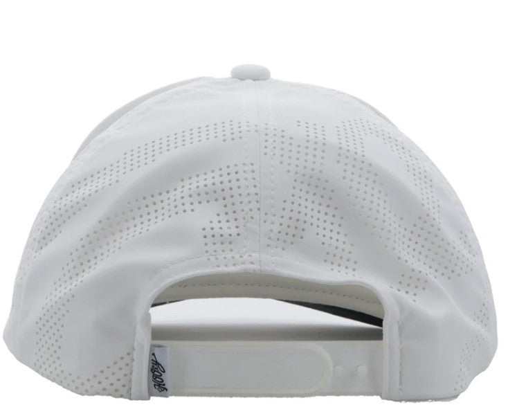 Hooey "Rodeo" Hat White Hat w /Serape Rectangle Patch 2353T-WH