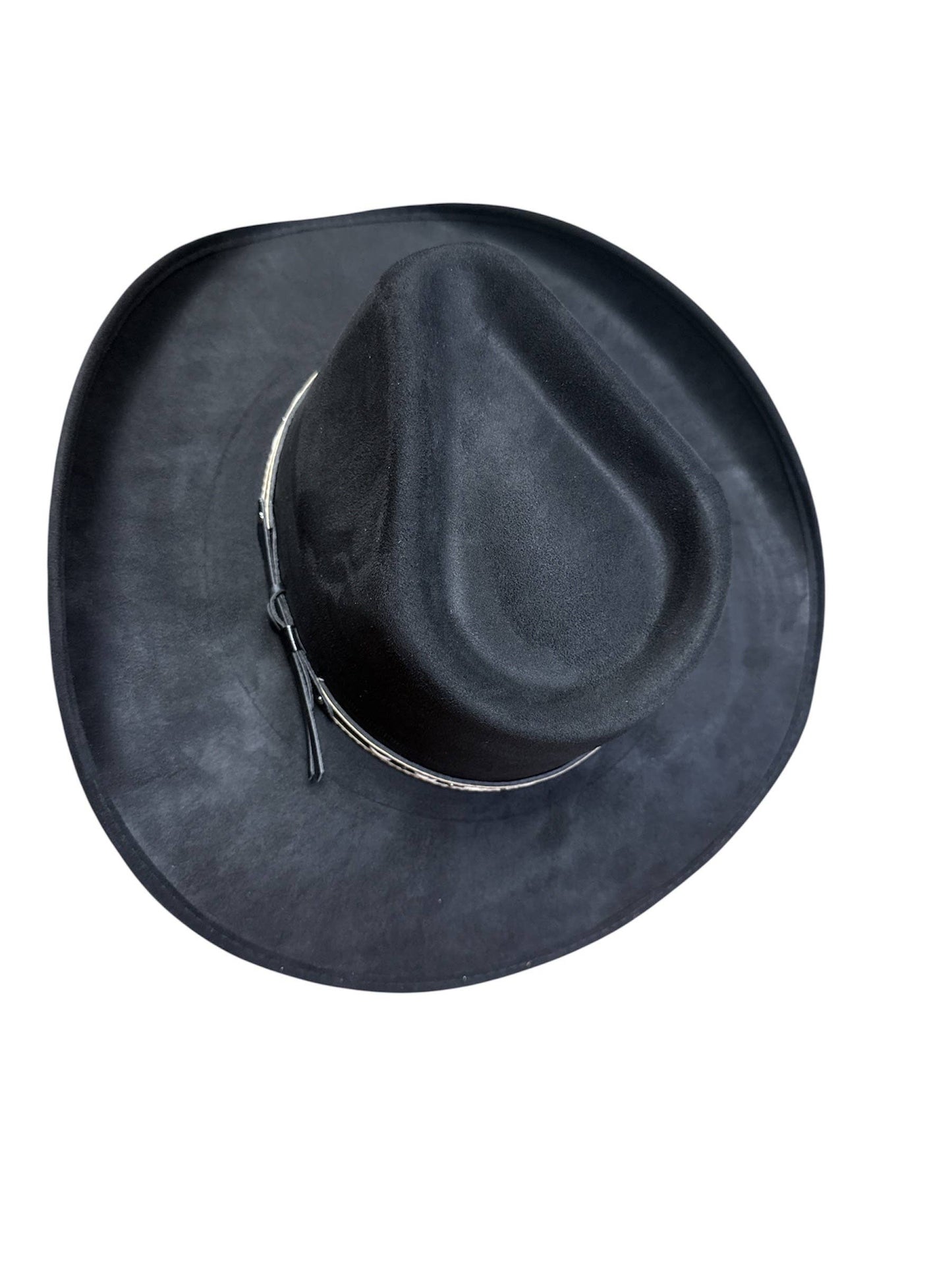 American Hat Makers Ace High Pinch Top Cowboy Hat in Black