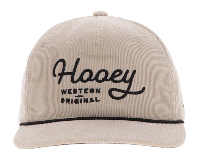 Hooey "OG" Hooey Hat Cream Corduroy w/Black Stitching 2560T-CR
