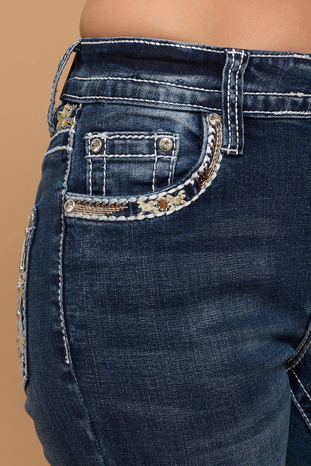 Westfield Eagle Flare Stretchy Jeans WF-820 Dark Sandwash