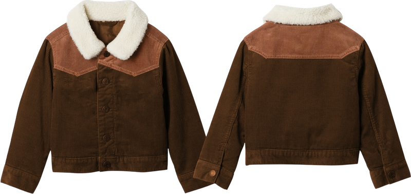 YOUTH Boys Brown Two Toned Jacket SBJ01