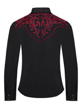 Load image into Gallery viewer, Women’s Western Embroidered diamond studded Shirt LS500-528
