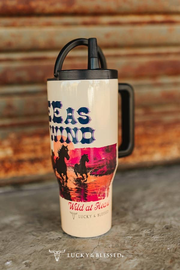 Free As The Wind Printed Flip Straw Tumbler 30oz TPH70