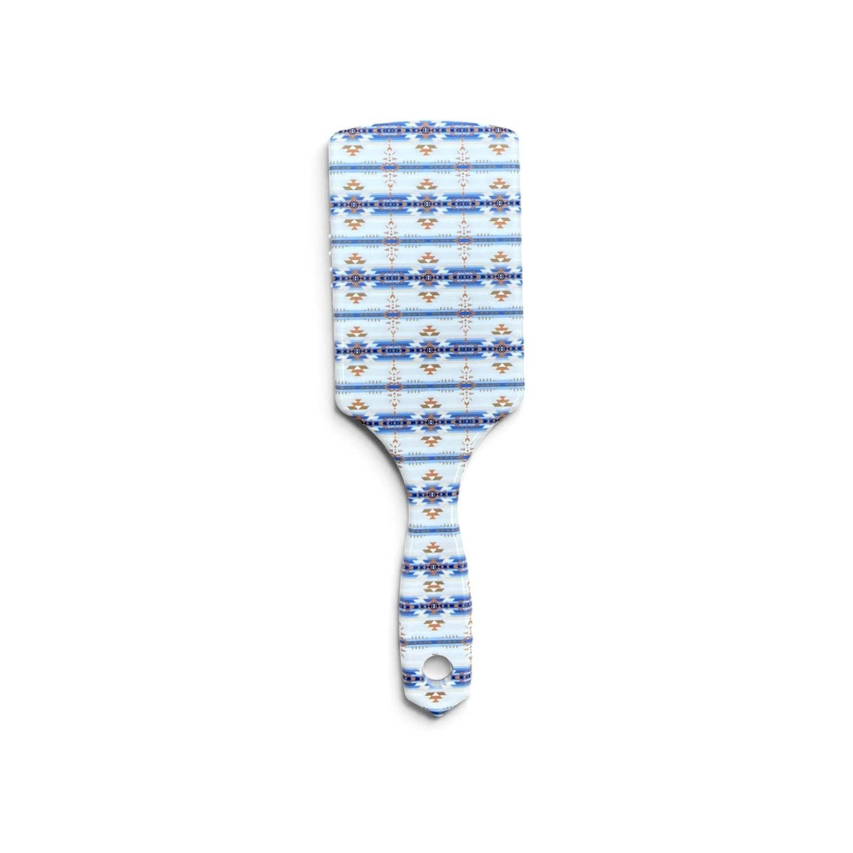 Western Linens Blue Aztec hairbrush