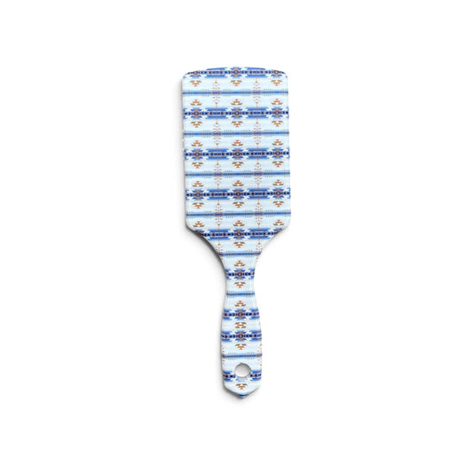 Western Linens Blue Aztec hairbrush