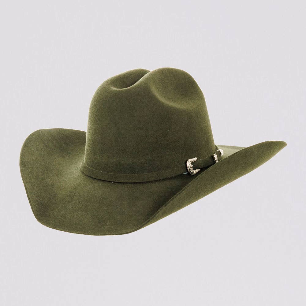 Olive green cowboy hat on sale