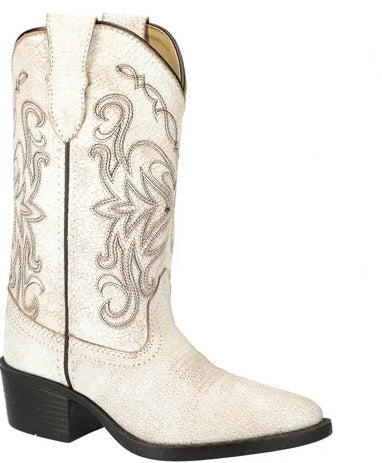 Smoky Mountain Boots 3309Y Carolina Antique White Youth Western Boots