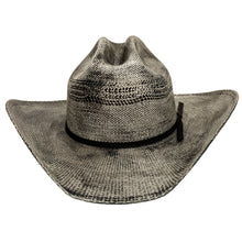 Load image into Gallery viewer, American Hat Makers Distressed Bangora Straw Hat - Style Moonwalk in Grey
